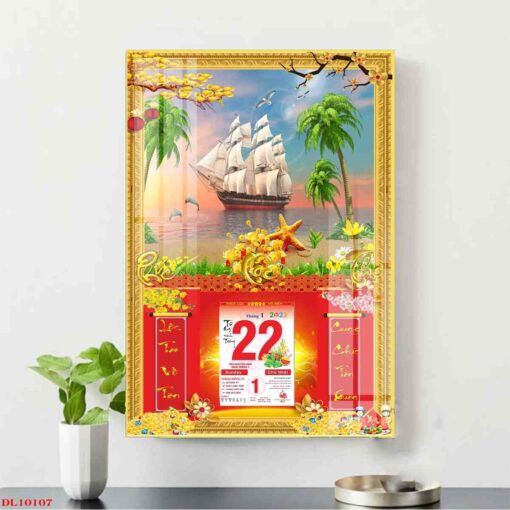 Tranh lịch thuận buồm xuôi gió treo tường TL72