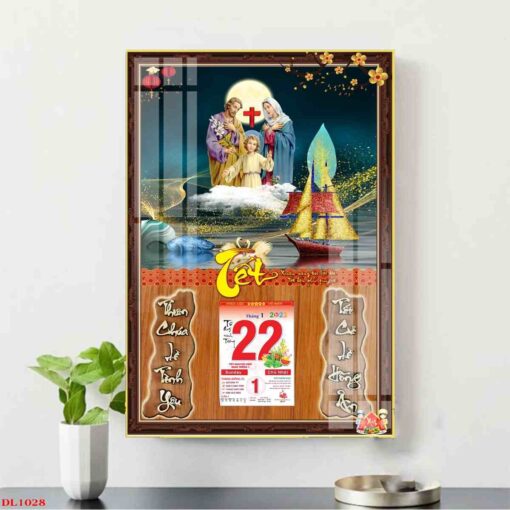 Tranh lịch gia đình đức chúa treo tường TL33