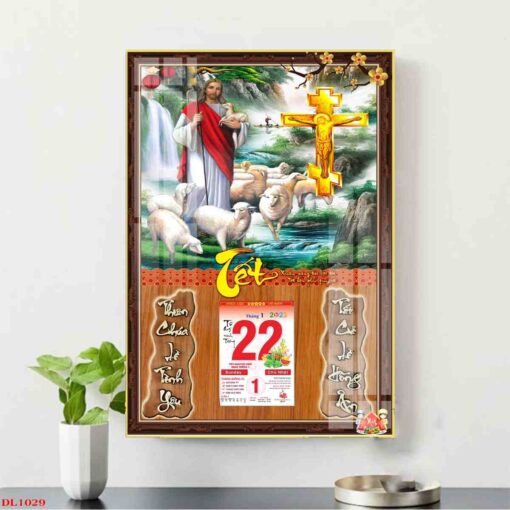 Tranh lịch gia đình đức chúa treo tường TL34