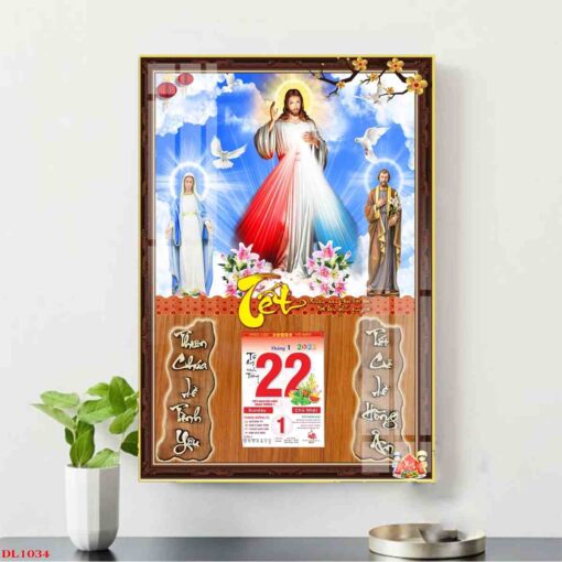 Tranh lịch tôn giáo đức chúa treo tường TL39