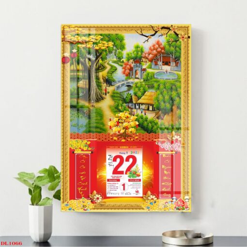 Tranh lịch phong cảnh làng quê treo tường TL51