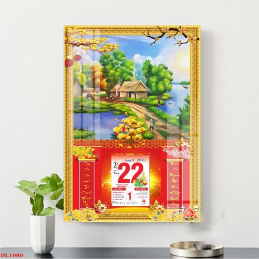 Tranh lịch phong cảnh làng quê treo tường TL53
