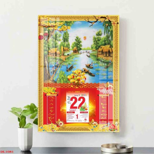 Tranh lịch phong cảnh làng quê treo tường TL54