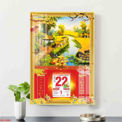 Tranh lịch phong cảnh làng quê treo tường TL55