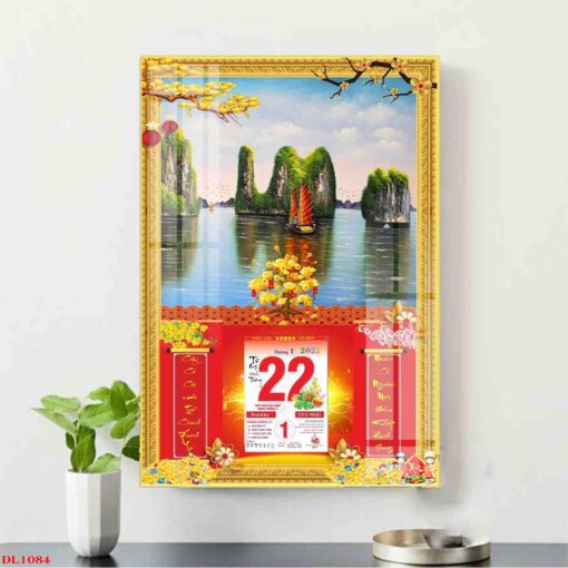 Tranh lịch phong cảnh vịnh hạ long treo tường TL57