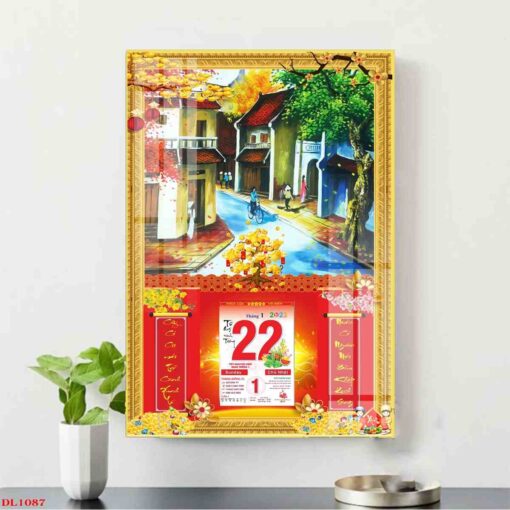 Tranh lịch phong cảnh phố cổ treo tường TL58