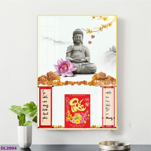 Tranh lịch đức phật quan âm treo tường TL06