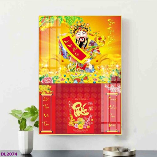 Tranh lịch phúc-lộc-thọ phát tài phát lộc treo tường TL100