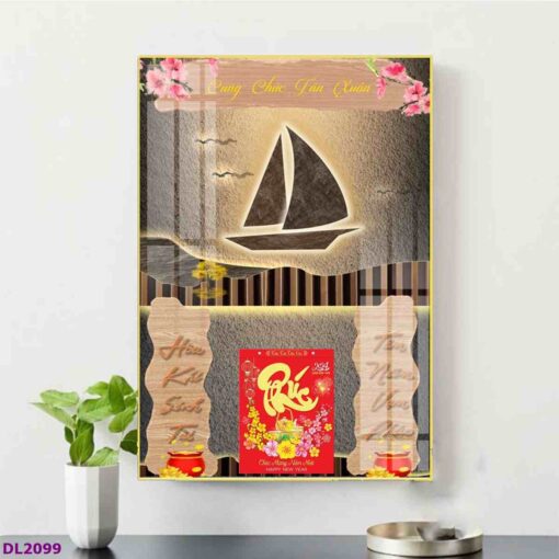 Tranh lịch thuận buồm xuôi gió treo tường TL93