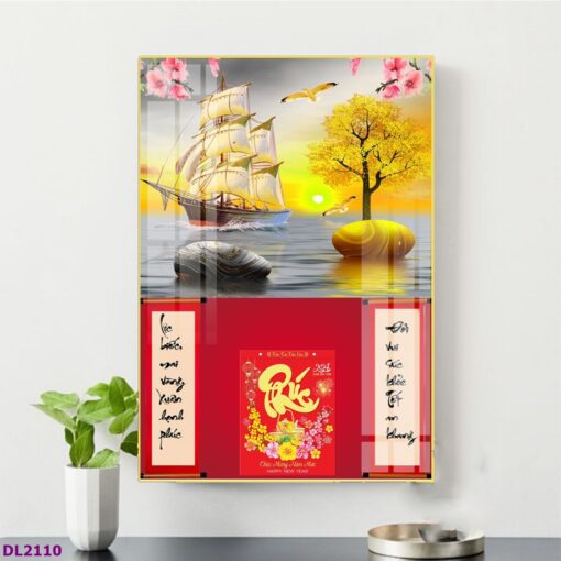 Tranh lịch thuận buồm xuôi gió treo tường TL14