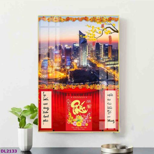 Tranh lịch phong cảnh thành phố treo tường TL84
