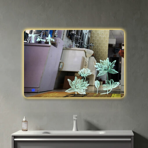 Gương đèn LED hoa sen nghệ thuật GC46