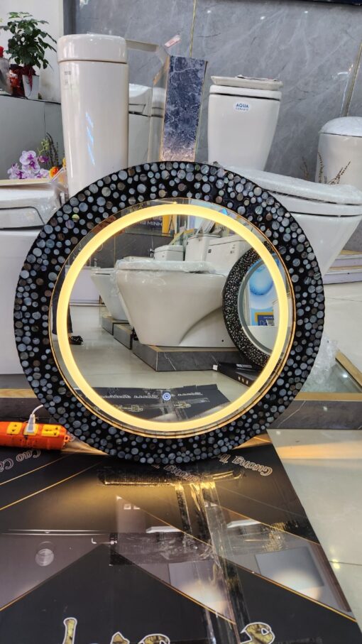 gương led khảm trai