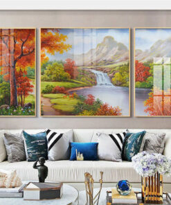 Tranh tráng gương phong cảnh art TG3314