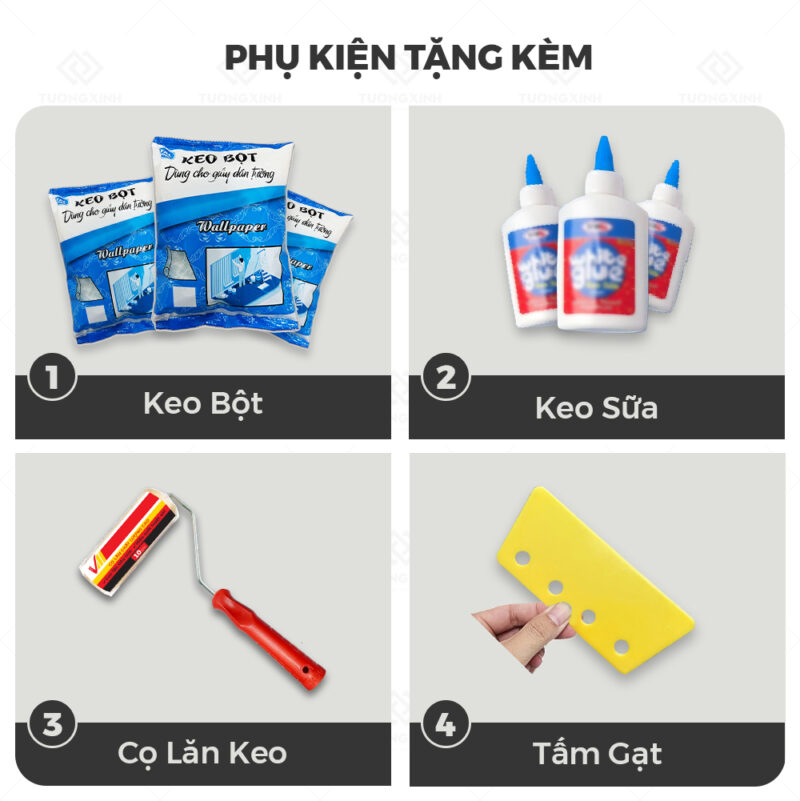 Tranh dán tường 3D bình cây xanh tươi mát TDT249 - Ảnh 3