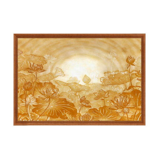 Tranh dán tường trúc chỉ trang trí phòng thờ TDT289