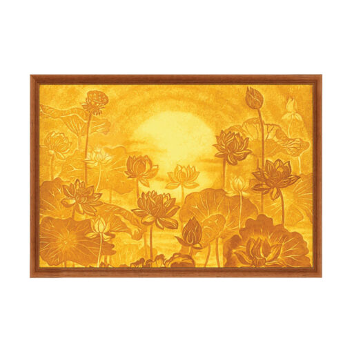 Tranh dán tường trúc chỉ trang trí phòng thờ TDT290