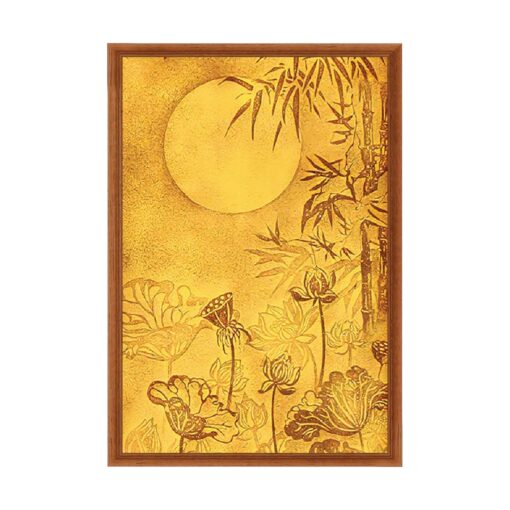 Tranh dán tường trúc chỉ trang trí phòng thờ TDT294