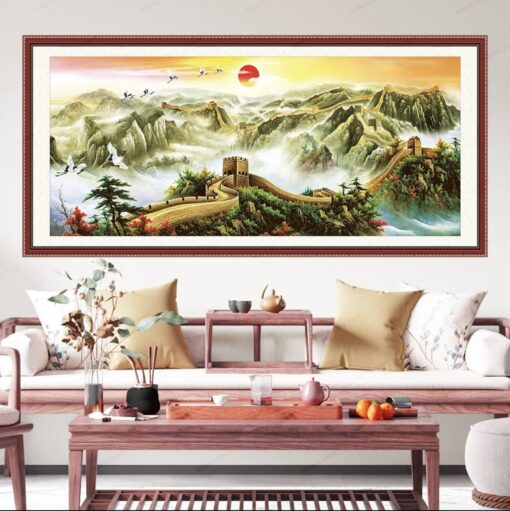 Tranh dán tường 3D vạn lý trường thành TDT256