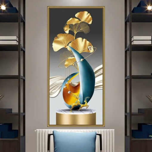 Tranh dán tường 3D trừu tượng nghệ thuật TDT221