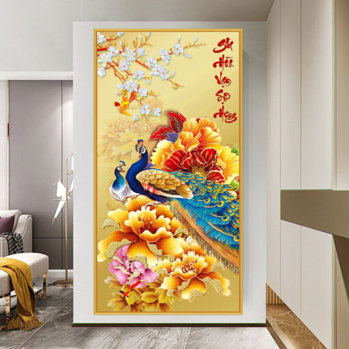 Tranh dán tường 3D công thành danh toại TDT225