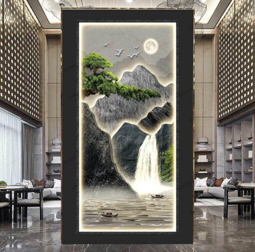 Tranh dán tường 3D phong cảnh TDT251