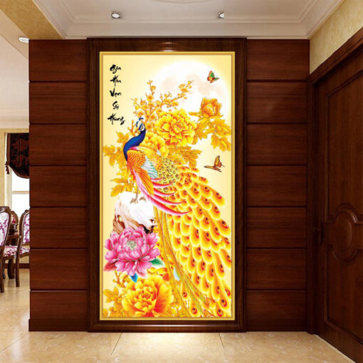 Tranh dán tường 3D công thành danh toại TDT244