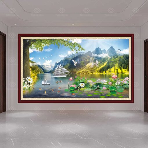 Tranh dán tường 3D phong cảnh TDT103