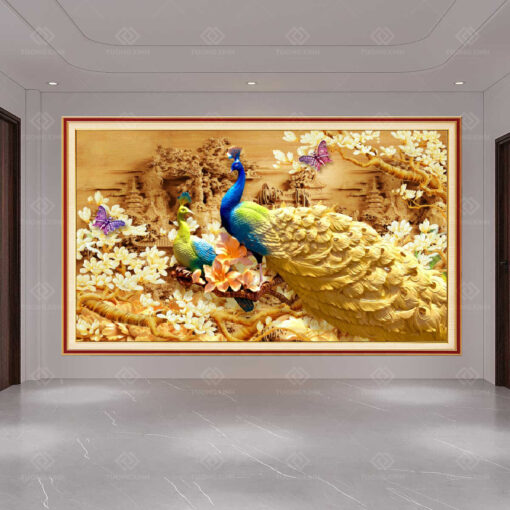 Tranh dán tường 3D công thành danh toại TDT109