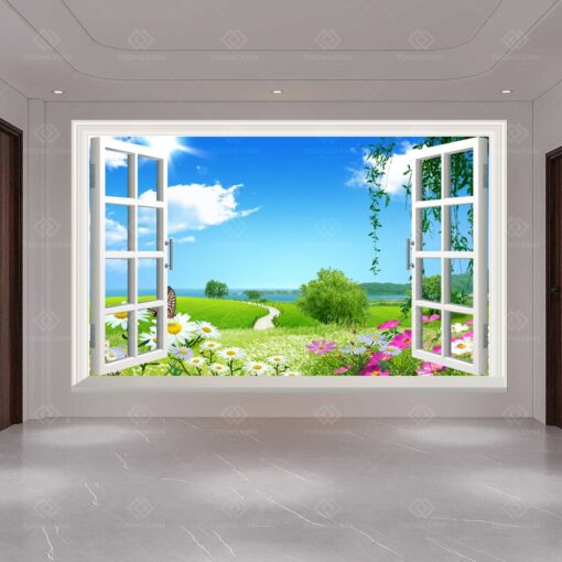 Tranh dán tường 3D phong cảnh TDT134
