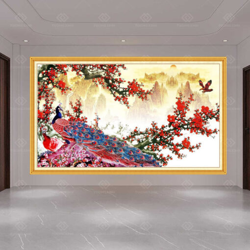 Tranh dán tường 3D công thành danh toại TDT21