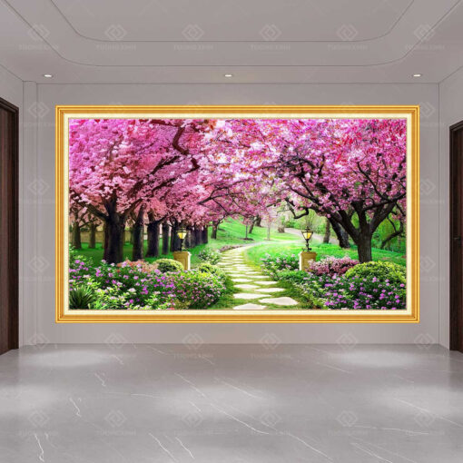 Tranh dán tường 3D phong cảnh TDT41