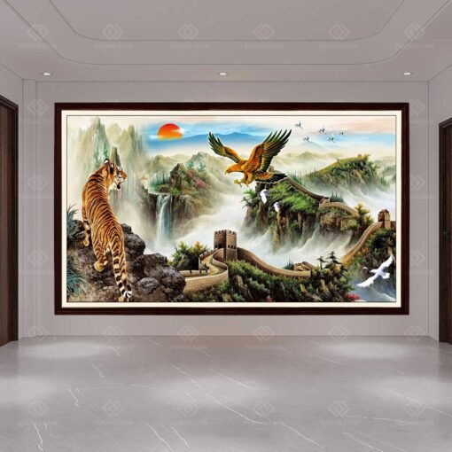 Tranh dán tường 3D phong cảnh TDT43