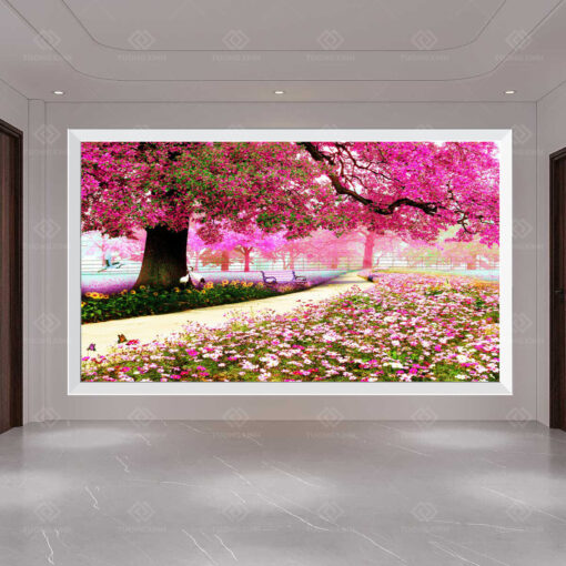 Tranh dán tường 3D phong cảnh TDT72