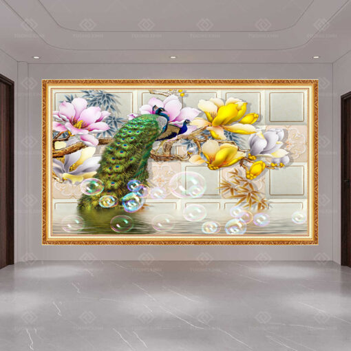 Tranh dán tường 3D công thành danh toại TDT73