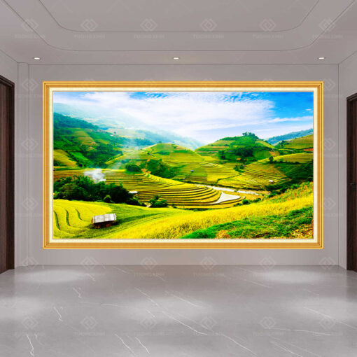 Tranh dán tường 3D phong cảnh TDT78