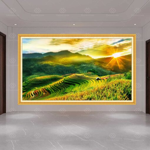 Tranh dán tường 3D phong cảnh TDT84