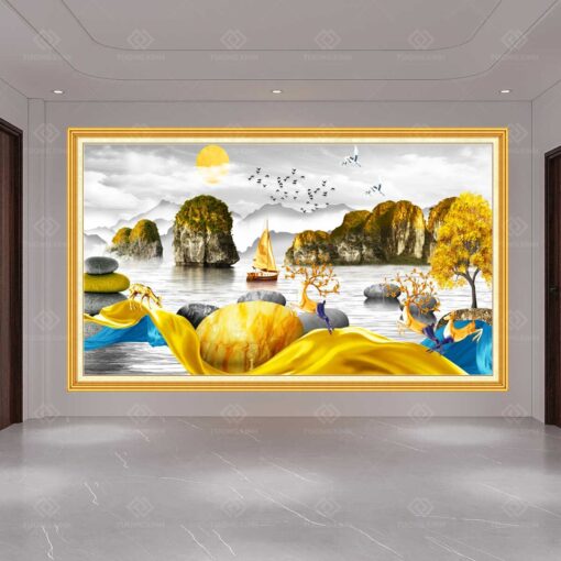 Tranh dán tường 3D phong thủy TDT92