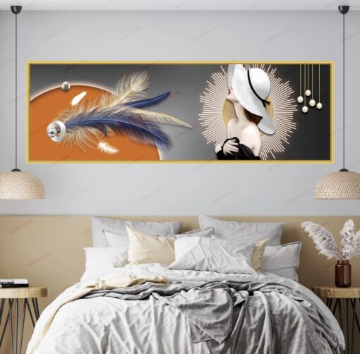 Tranh dán tường 3D cô gái TDT285