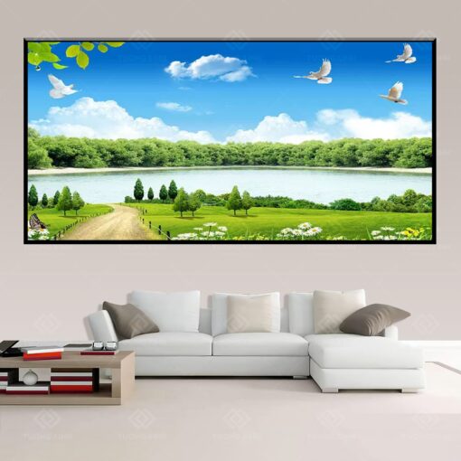 Tranh dán tường 3D phong cảnh TDT168