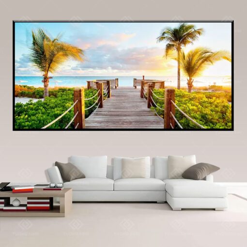 Tranh dán tường 3D phong cảnh TDT170