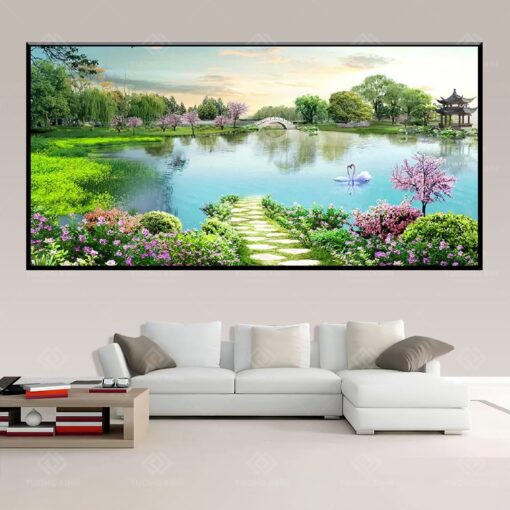 Tranh dán tường 3D phong cảnh TDT178