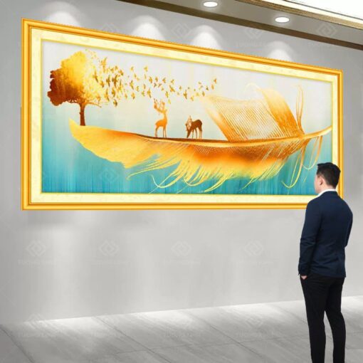 Tranh dán tường 3D phong thuỷ TDT157