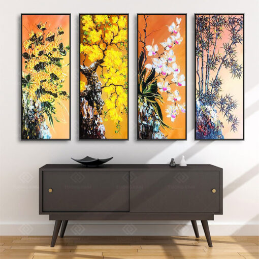 Tranh treo tường Tứ Quý TQ3618