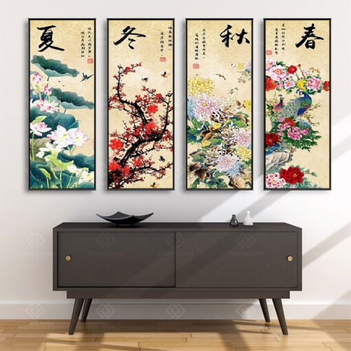 Tranh treo tường Tứ Quý TQ3619