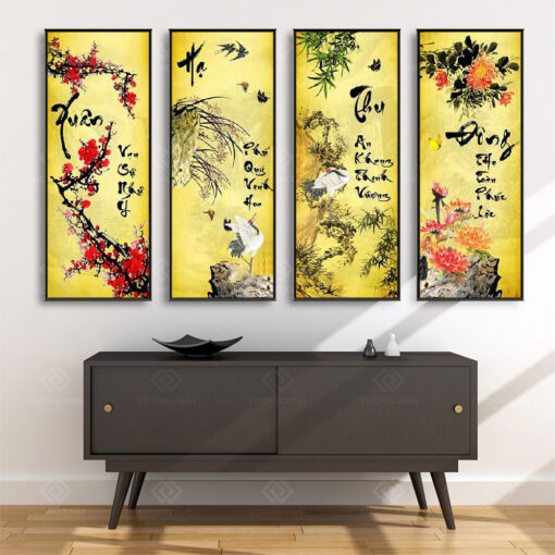 Tranh treo tường Tứ Quý TQ3624