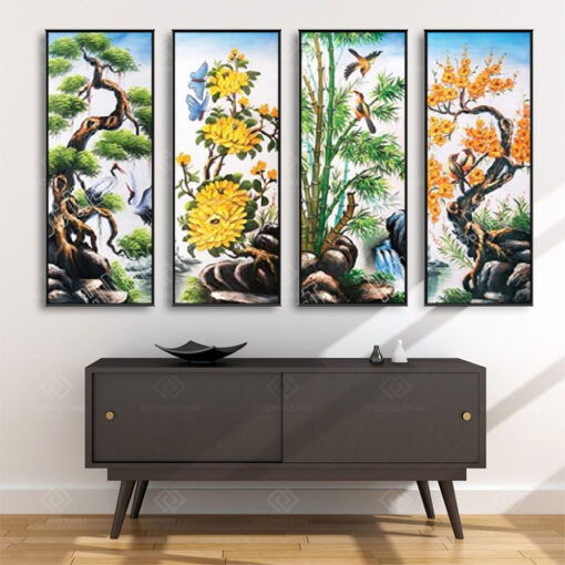 Tranh treo tường Tứ Quý TQ3625