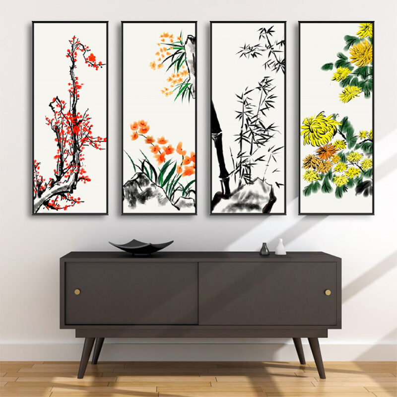 Tranh treo tường Tứ Quý TQ3610