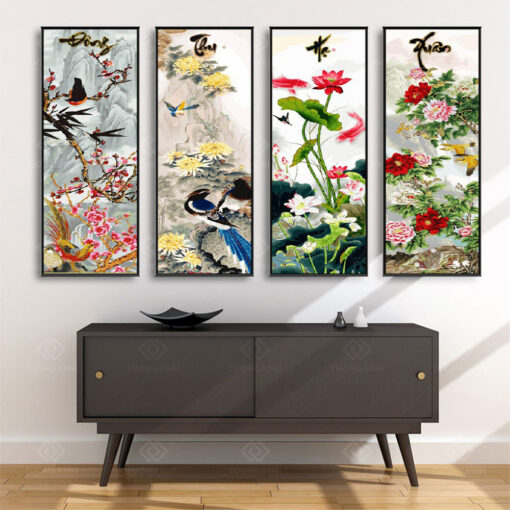 Tranh treo tường Tứ Quý TQ3627