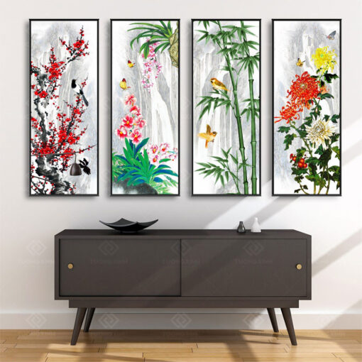 Tranh treo tường Tứ Quý TQ3630